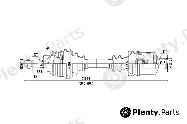 Dynamatrix DDS250325 — Drive Shaft