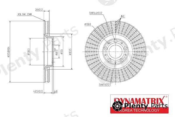 Dynamatrix DBD1426 — Brake Disc