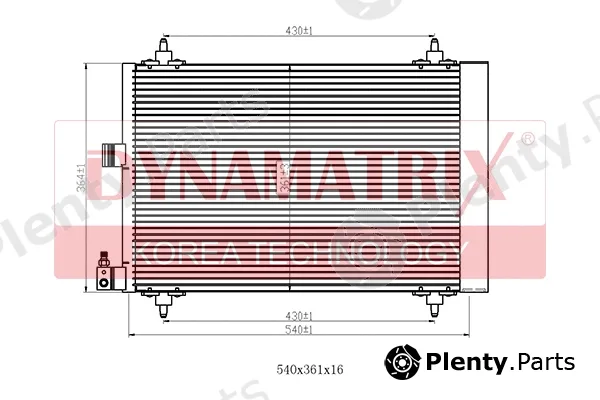 Dynamatrix DR94534 — Condenser, air conditioning