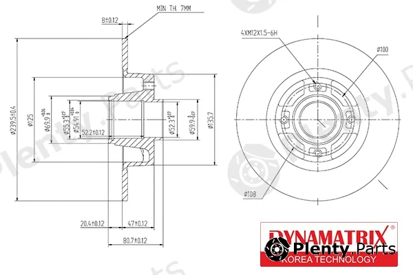 Dynamatrix DBD1571 — Brake Disc