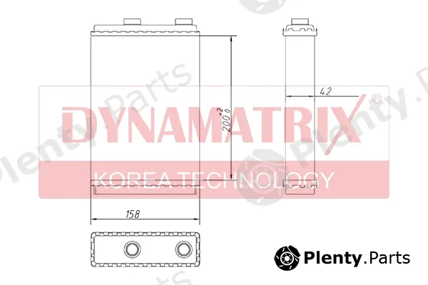 Dynamatrix DR72660 — Heat Exchanger, interior heating