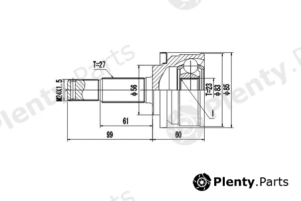 Dynamatrix DCV841018 — Joint Kit, drive shaft
