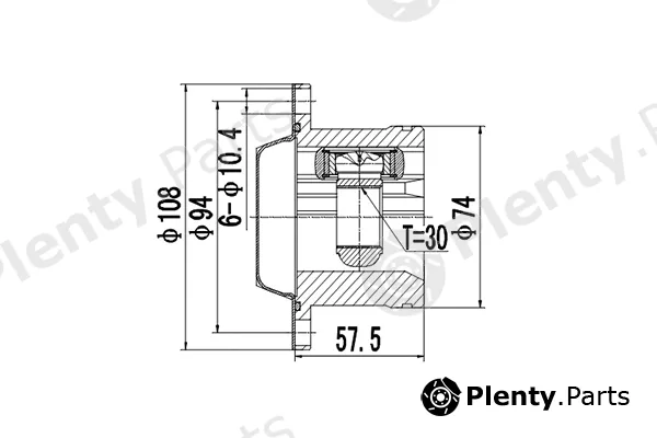 Dynamatrix DCV661006 — Joint Kit, drive shaft