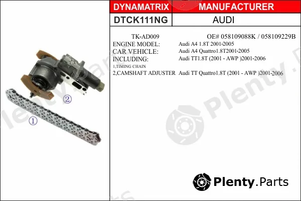 Dynamatrix DTCK111NG — Timing Chain Kit