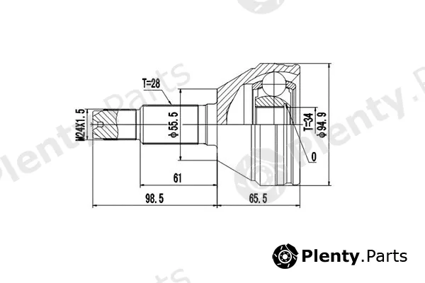 Dynamatrix DCV868008 — Joint Kit, drive shaft
