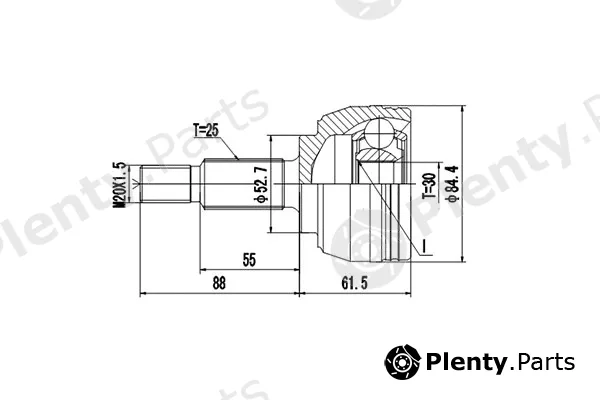 Dynamatrix DCV850093 — Joint Kit, drive shaft