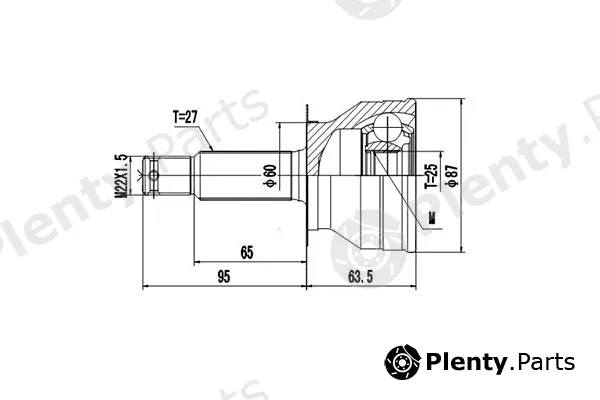 Dynamatrix DCV839104 — Joint Kit, drive shaft