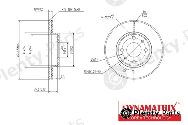 Dynamatrix DBD867 — Brake Disc