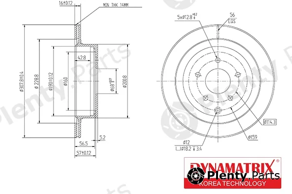 Dynamatrix DBD1506 — Brake Disc