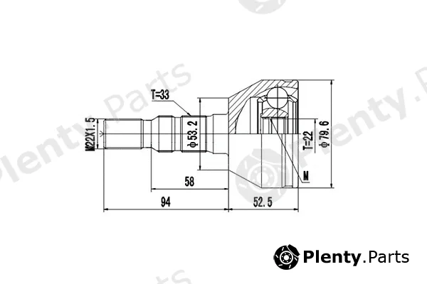Dynamatrix DCV844003 — Joint Kit, drive shaft
