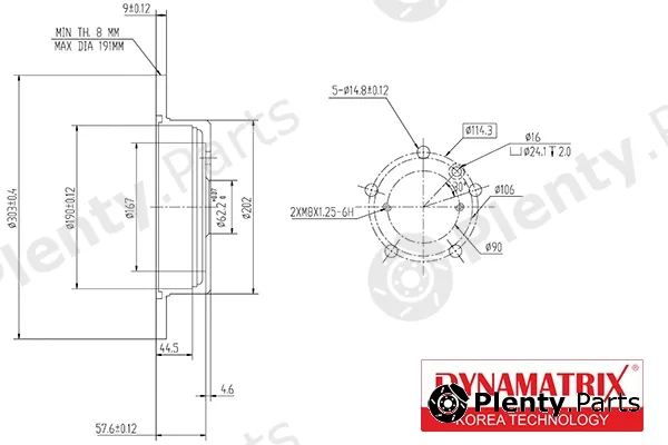 Dynamatrix DBD1486 — Brake Disc