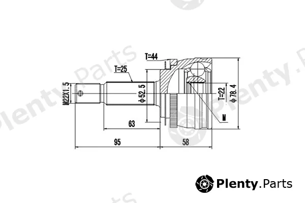 Dynamatrix DCV824065 — Joint Kit, drive shaft