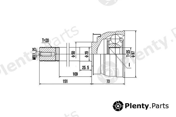Dynamatrix DCV841100 — Joint Kit, drive shaft