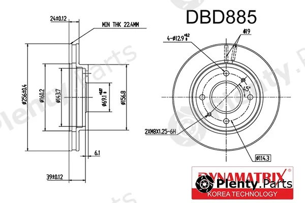 Dynamatrix DBD885 — Brake Disc