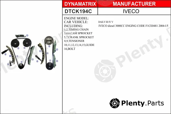 Dynamatrix DTCK194C — Timing Chain Kit