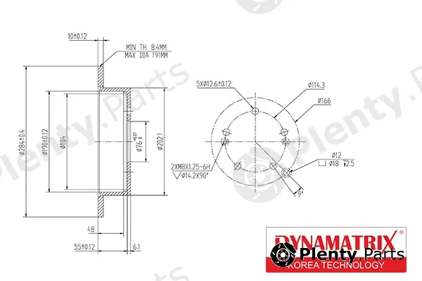 Dynamatrix DBD1493 — Brake Disc
