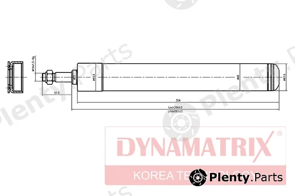 Dynamatrix DSA366002 — Shock Absorber