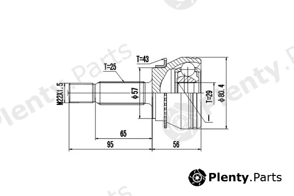 Dynamatrix DCV839112 — Joint Kit, drive shaft