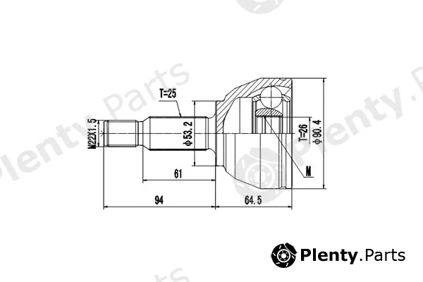 Dynamatrix DCV818067 — Joint Kit, drive shaft