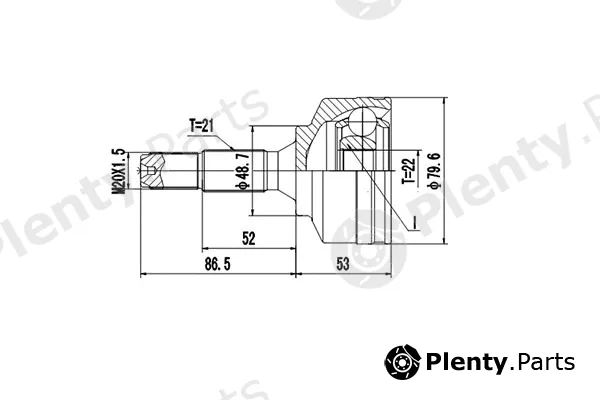 Dynamatrix DCV845011 — Joint Kit, drive shaft