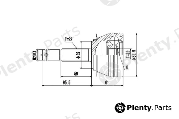 Dynamatrix DCV812003 — Joint Kit, drive shaft