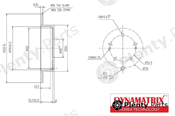Dynamatrix DBD1737 — Brake Disc