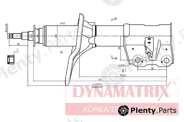 Dynamatrix DSA334309 — Shock Absorber