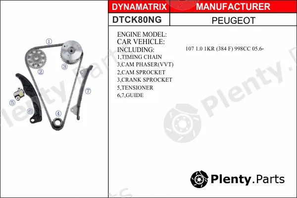 Dynamatrix DTCK80NG — Timing Chain Kit