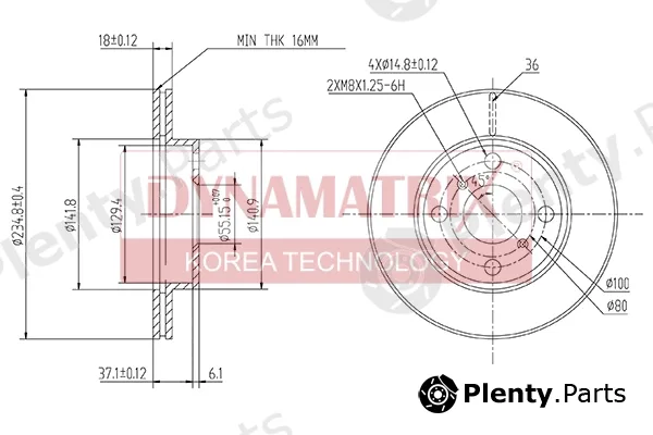 Dynamatrix DBD1084 — Brake Disc