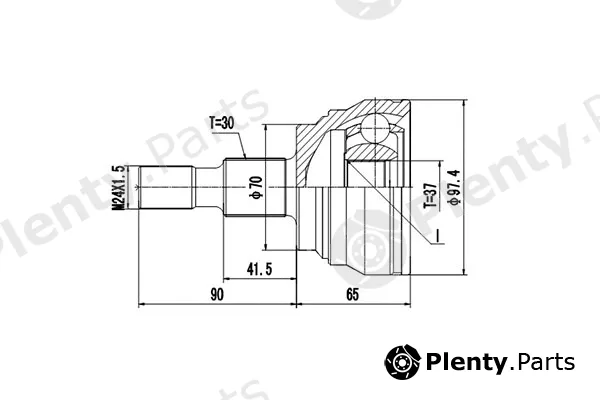 Dynamatrix DCV805007 — Joint Kit, drive shaft