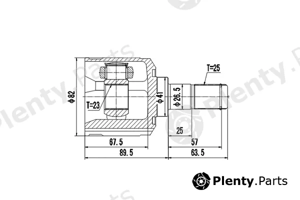 Dynamatrix DCV624008 — Joint Kit, drive shaft