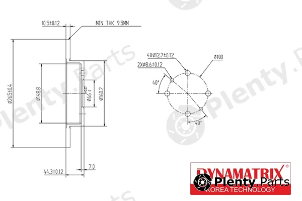 Dynamatrix DBD362 — Brake Disc