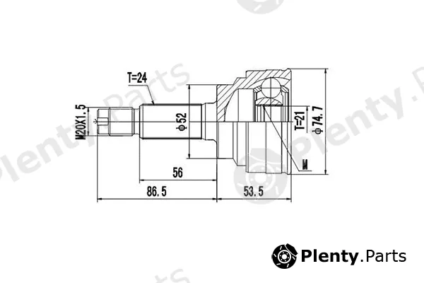 Dynamatrix DCV834003 — Joint Kit, drive shaft