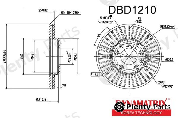 Dynamatrix DBD1210 — Brake Disc