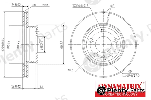 Dynamatrix DBD427 — Brake Disc