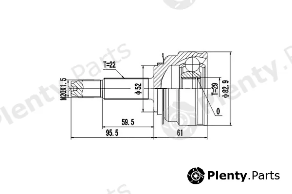 Dynamatrix DCV812020 — Joint Kit, drive shaft
