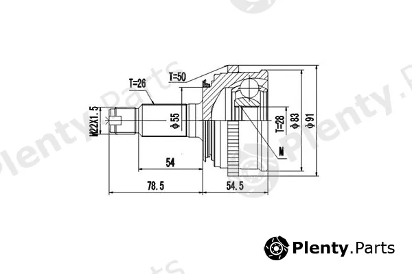 Dynamatrix DCV823024 — Joint Kit, drive shaft