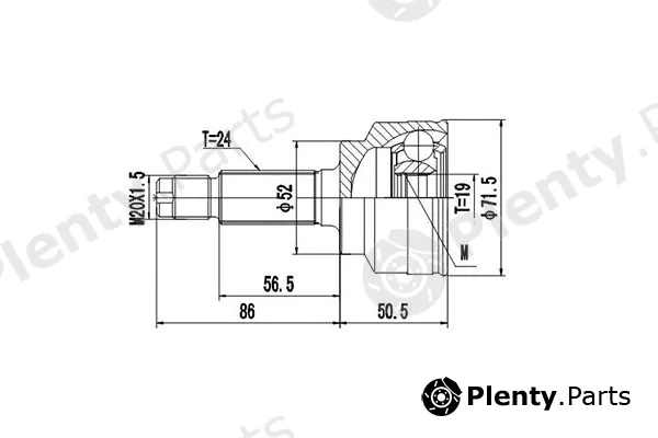Dynamatrix DCV818030 — Joint Kit, drive shaft
