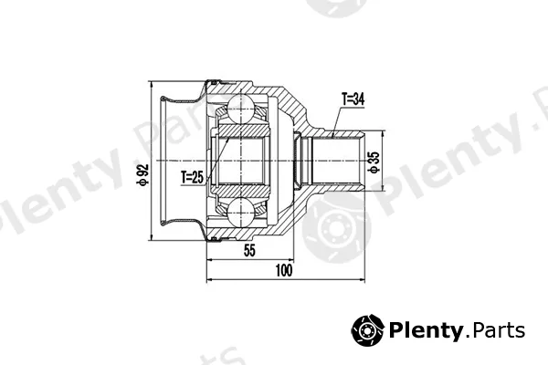 Dynamatrix DCV644005 — Joint Kit, drive shaft