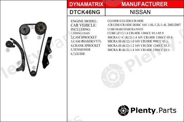 Dynamatrix DTCK46NG — Timing Chain Kit