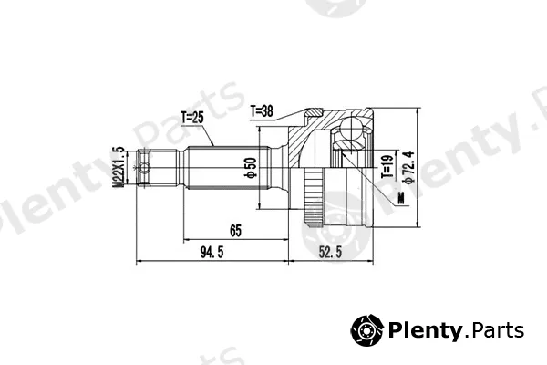 Dynamatrix DCV824004 — Joint Kit, drive shaft