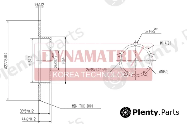 Dynamatrix DBD1110 — Brake Disc