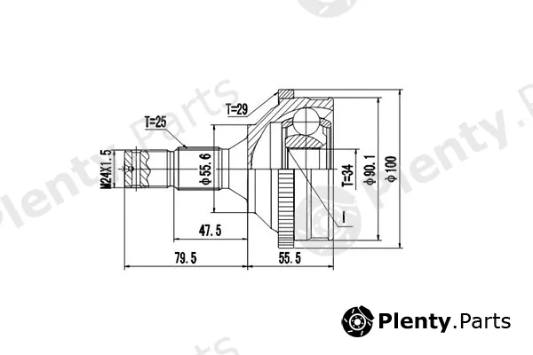 Dynamatrix DCV845005 — Joint Kit, drive shaft
