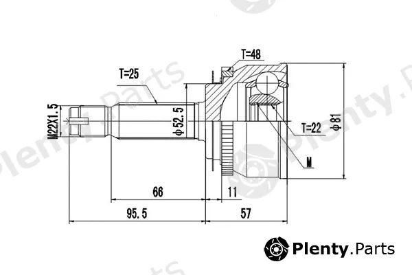 Dynamatrix DCV824098 — Joint Kit, drive shaft