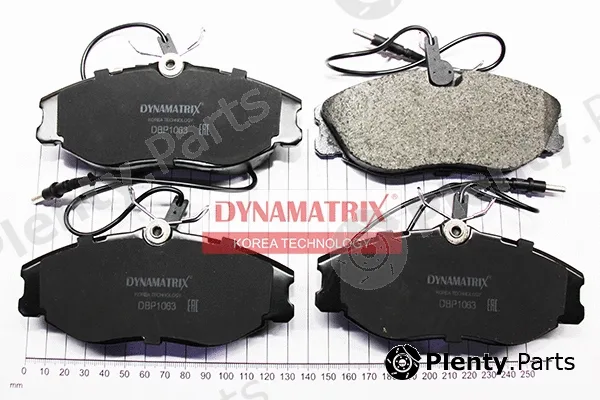 Dynamatrix DBP1063 — Brake Pad Set, disc brake