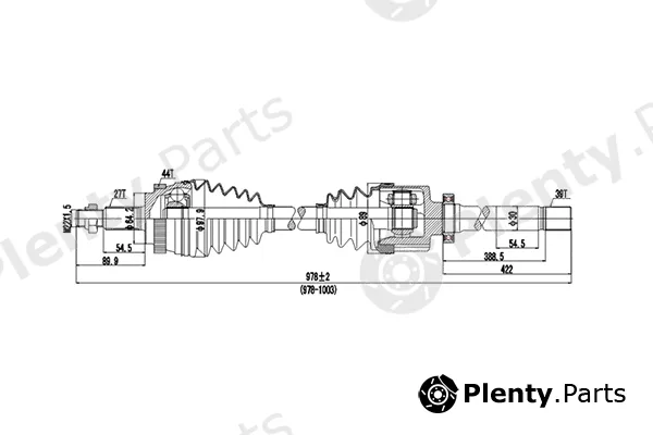 Dynamatrix DDS250019 — Drive Shaft