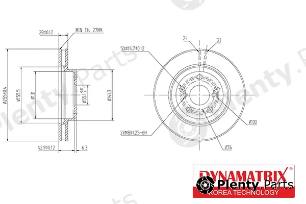 Dynamatrix DBD799 — Brake Disc