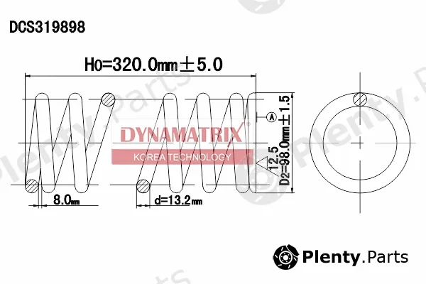 Dynamatrix DCS319898 — Suspension Spring