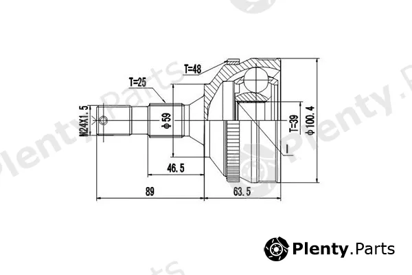 Dynamatrix DCV810019 — Joint Kit, drive shaft