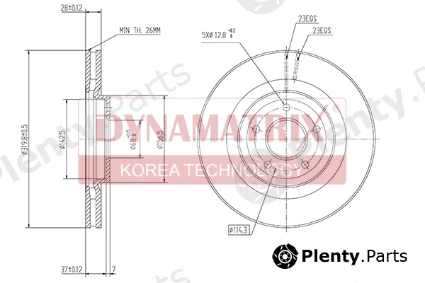 Dynamatrix DBD1724 — Brake Disc
